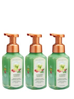 Bath & Body Works 3-Pc MORNING MATCHA Gentle & Clean Foaming Hand Soap
